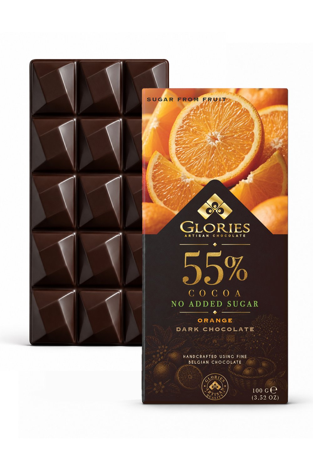 Portakallı Şeker İlavesiz Bitter Çikolata 100 g