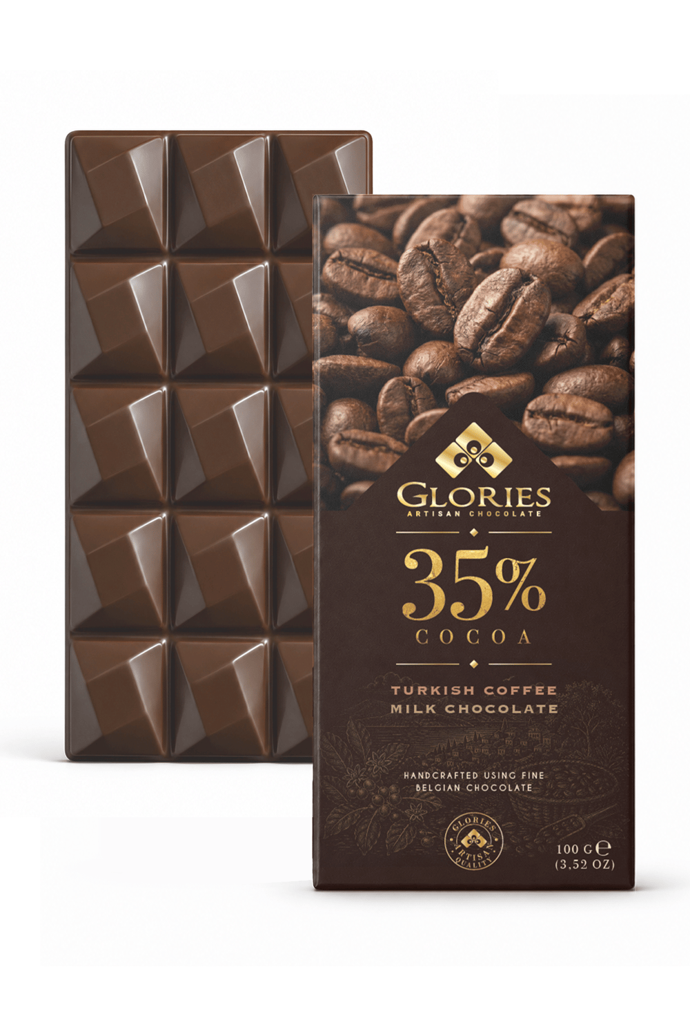 Türk Kahveli Sütlü Çikolata 100g