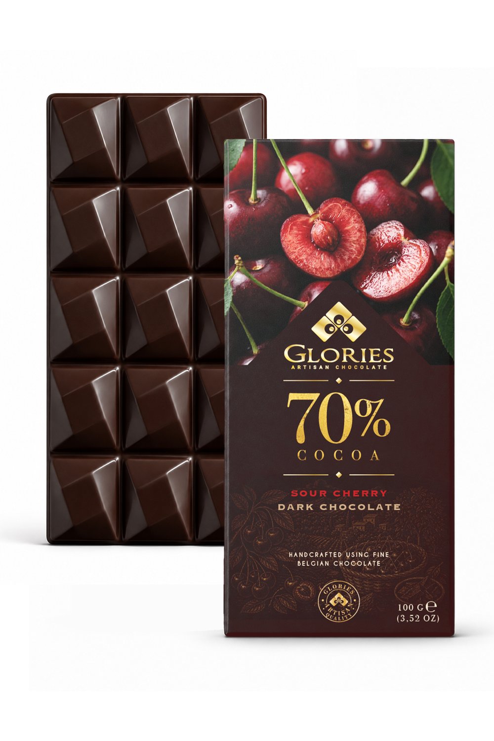 Vişneli %70 Bitter Çikolata  100 g