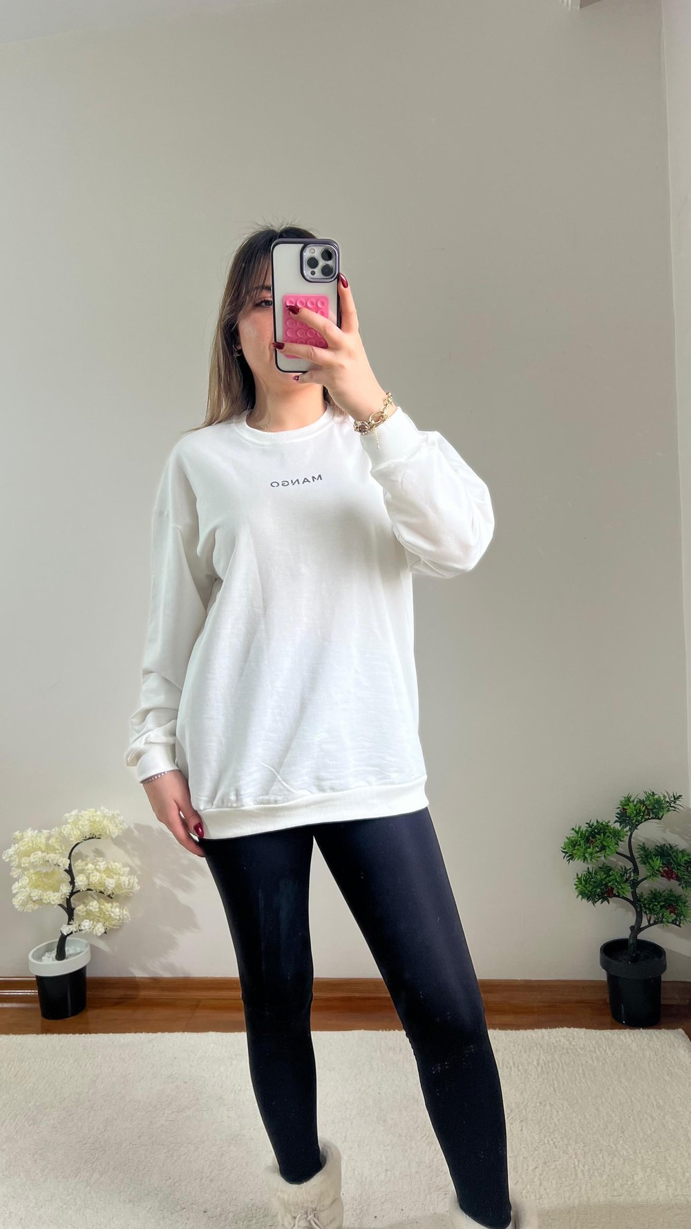 Beyaz Sweatshirt
