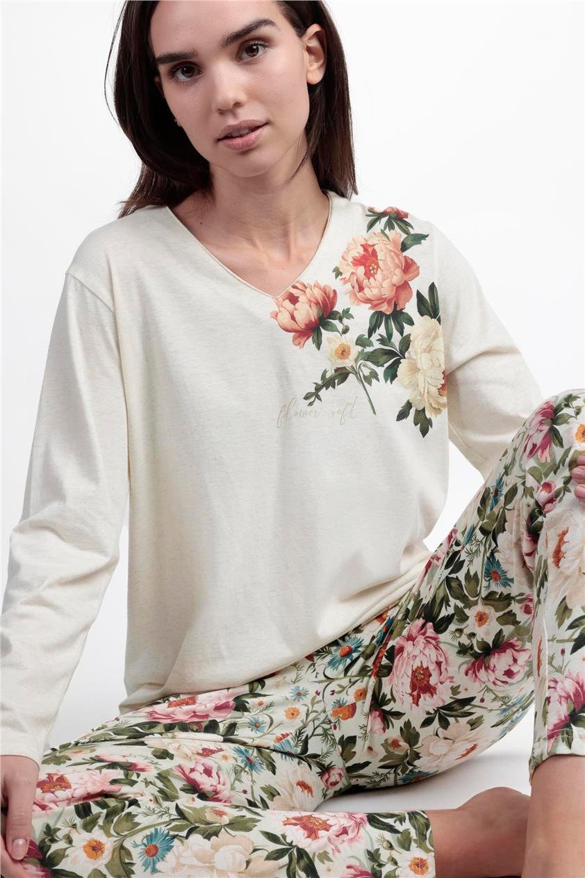 Admas Cretona Kadın Pijama Takımı