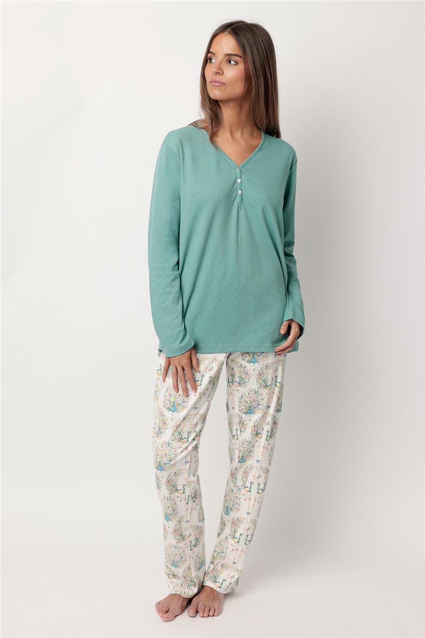 Admas Soft Peacock Kadın Pijama Takımı