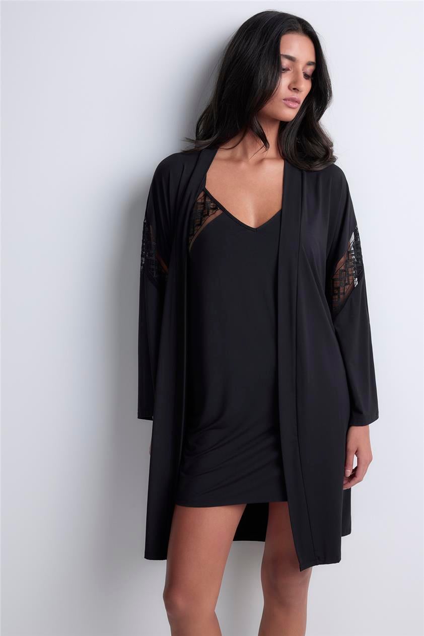 Aubade Sweet Obsession Kimono Kadın Kimono Siyah
