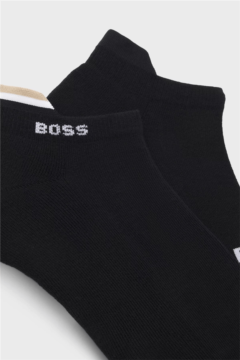 Boss 2P As Iconic Loop Cc Erkek 2li Çorap Siyah