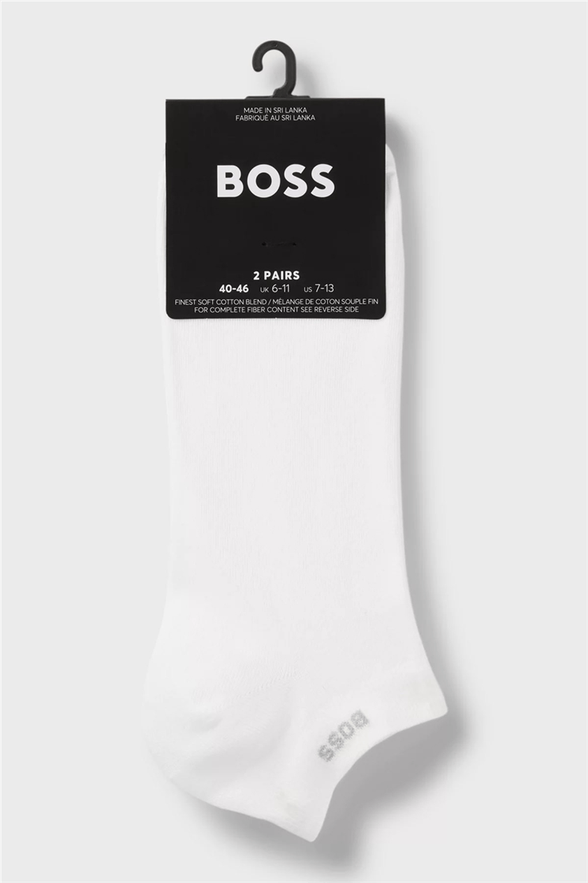 BOSS 2p As Uni Cc Erkek 2li Çorap Beyaz