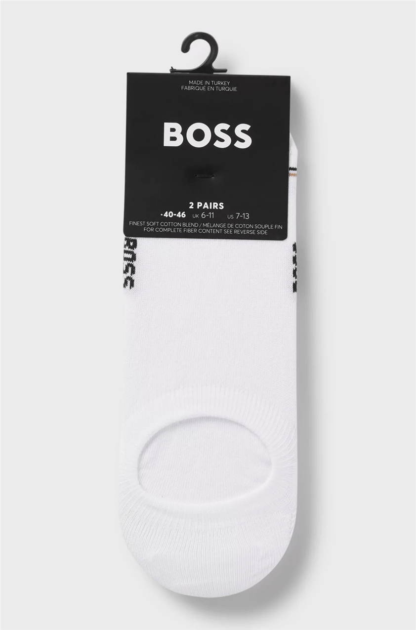Boss 2P Lc Iconic Cc Erkek 2li Çorap Beyaz