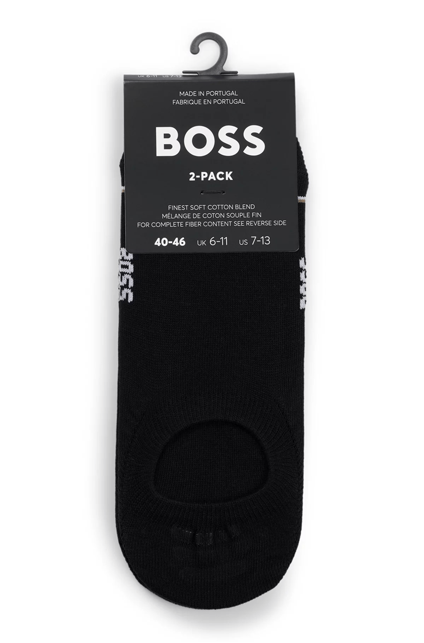 Boss 2P Lc Iconic Cc Erkek 2li Çorap Siyah