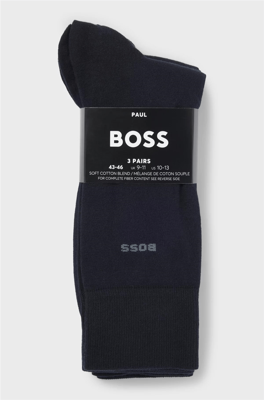 Boss 3P RS Uni CC Erkek 3lü Çorap Mavi