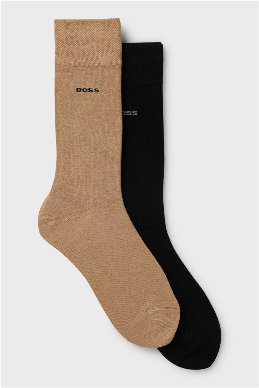BOSS 2p Rs Bamboo Erkek 2li Çorap Bej