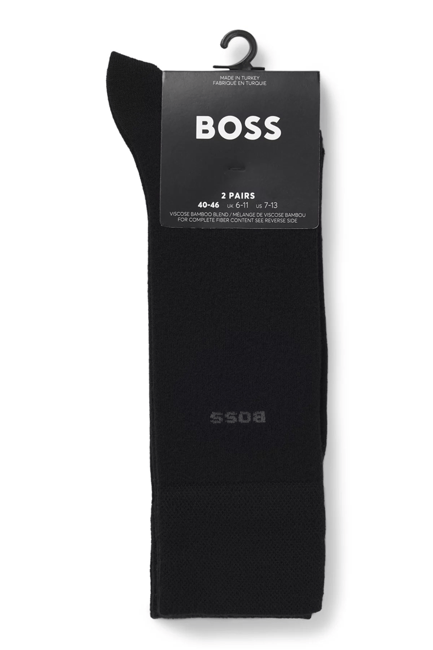 Boss Erkek 2li Çorap Siyah