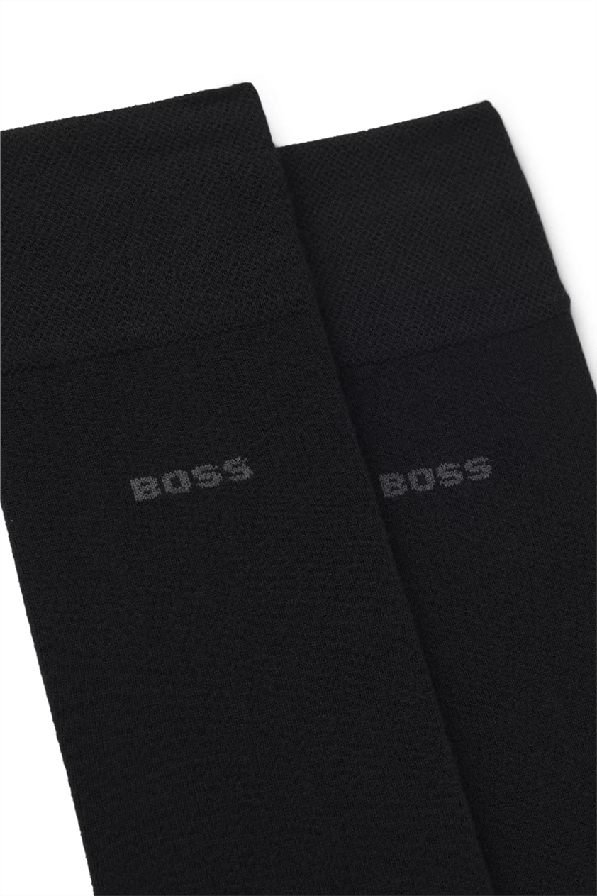 BOSS 2p Rs Bamboo Erkek 2li Çorap Siyah