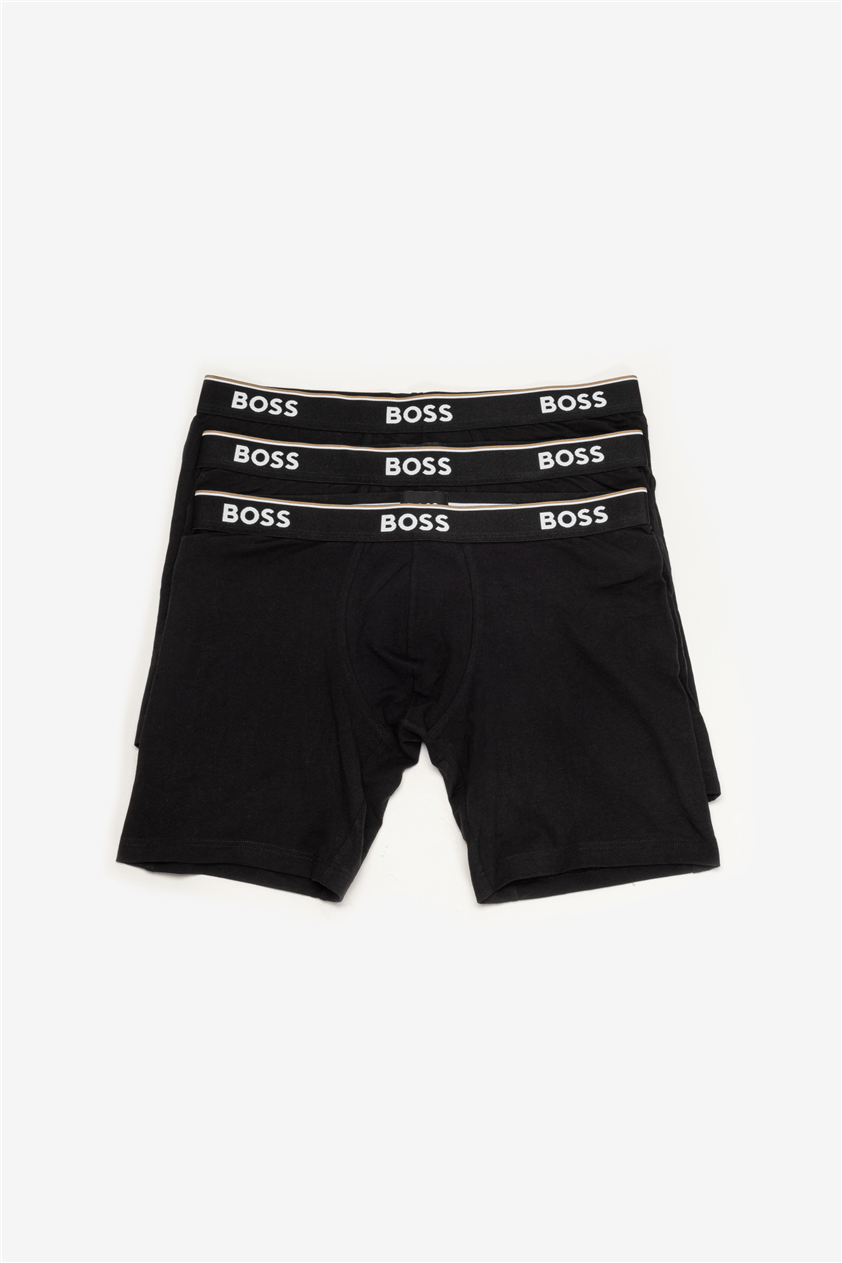 Boss Erkek 3lü Boxer Siyah