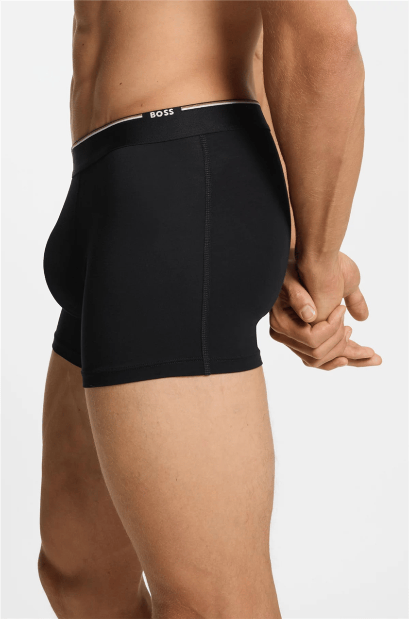 BOSS Boxerbr 3p Bamboo Erkek 3lü Boxer Siyah