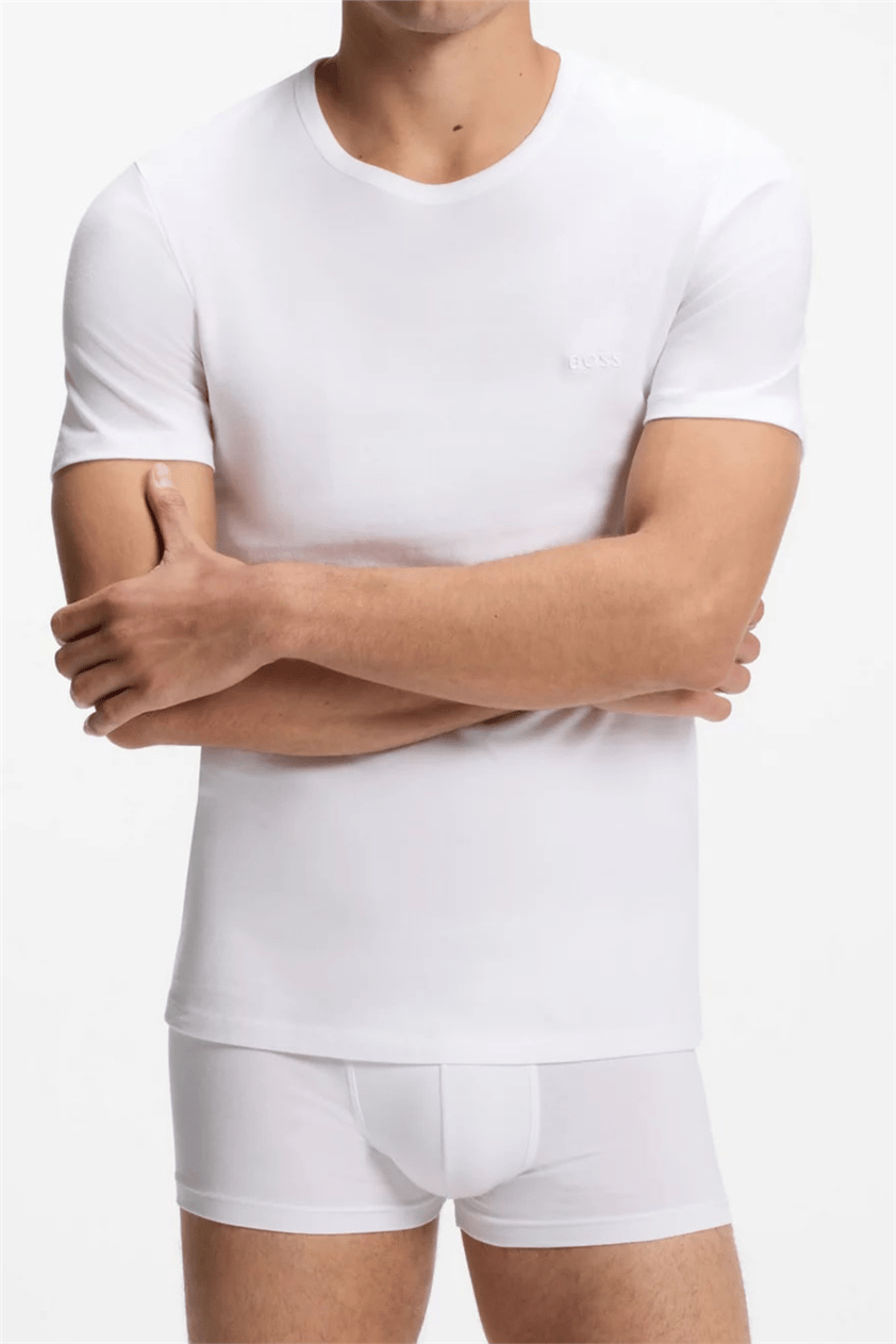 BOSS T-Shirt Rn 3P Classic Erkek 3lü Atlet Çok Renkli