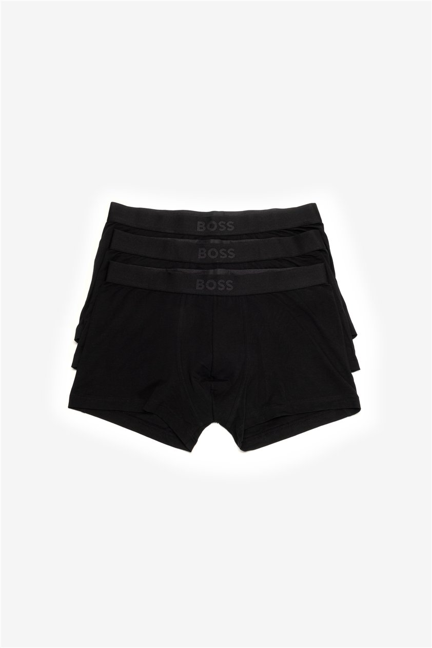 Boss Trunk 3P BOSS ONE Erkek 3lü Boxer Siyah