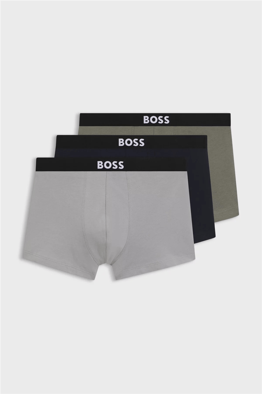 Boss Trunk 3P BOSS ONE Erkek 3lü Boxer Çok Renkli