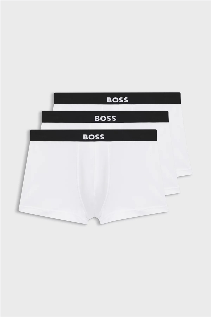 Boss Trunk 3P BOSS ONE Erkek 3lü Boxer Beyaz
