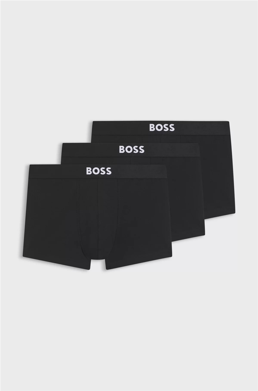 Boss Trunk 3P BOSS ONE Erkek 3lü Boxer Siyah