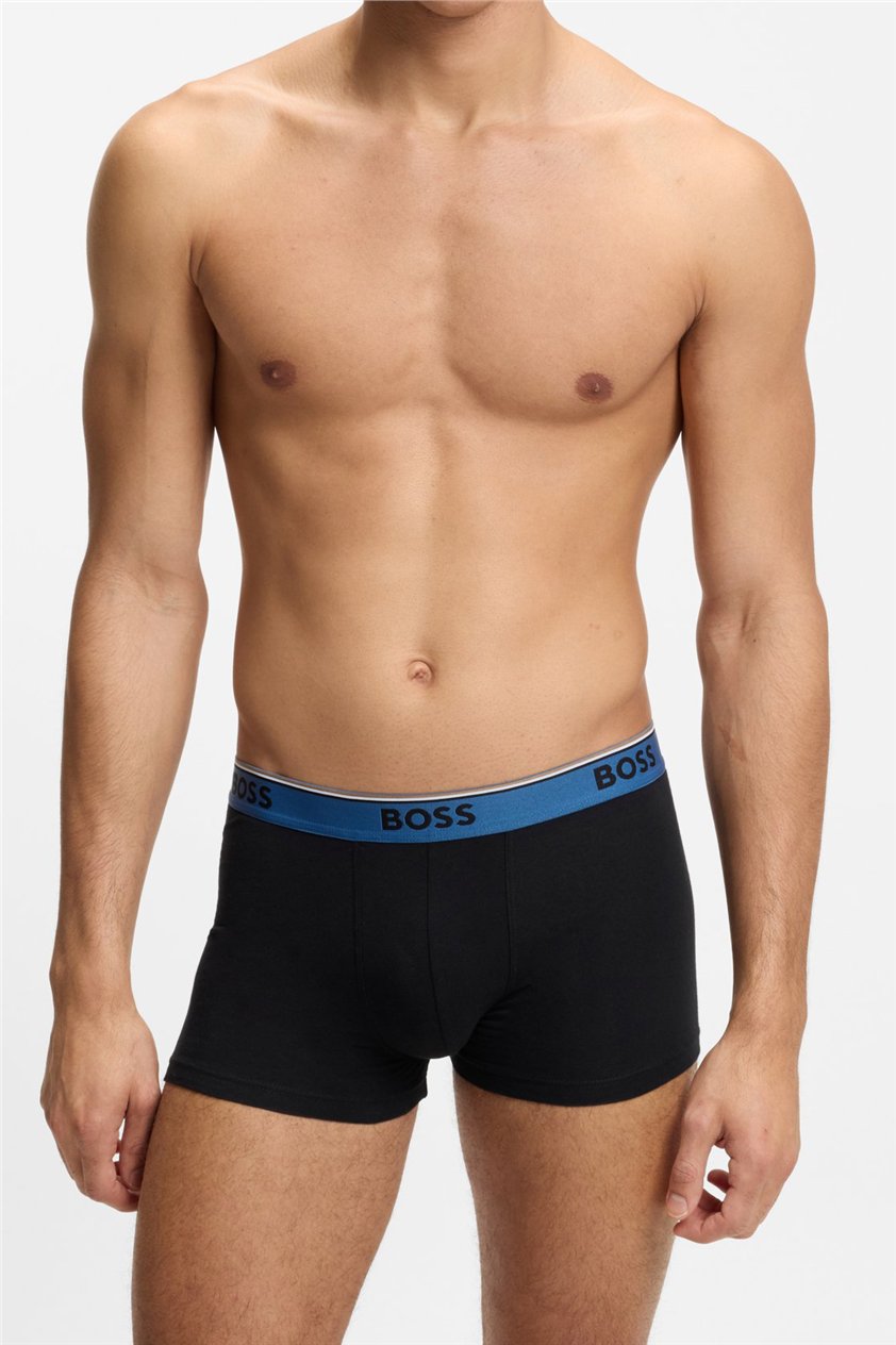 Boss Trunk 3P Power Erkek 3lü Boxer Siyah