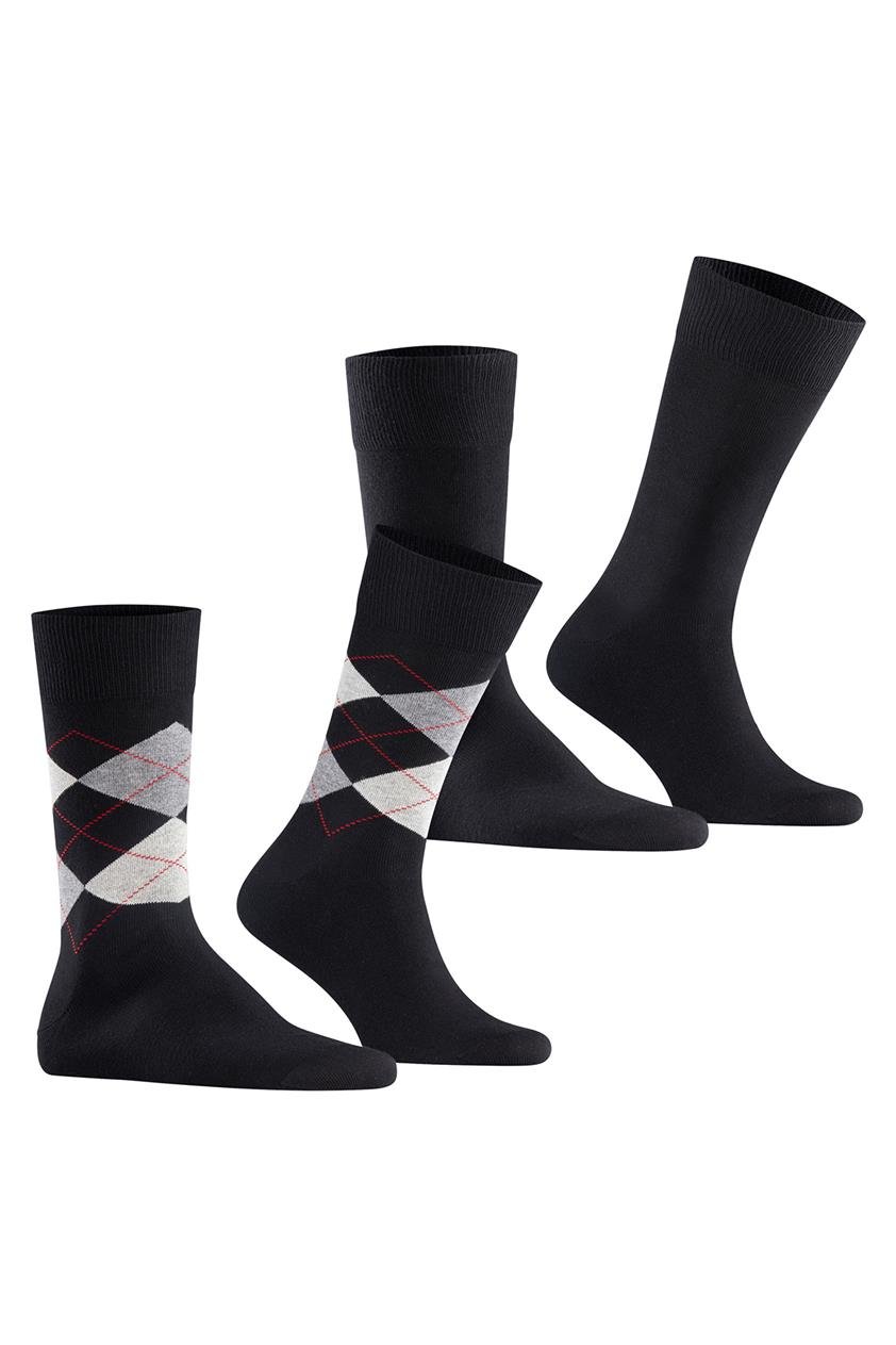 Burlington Erkek 2li Çorap Siyah