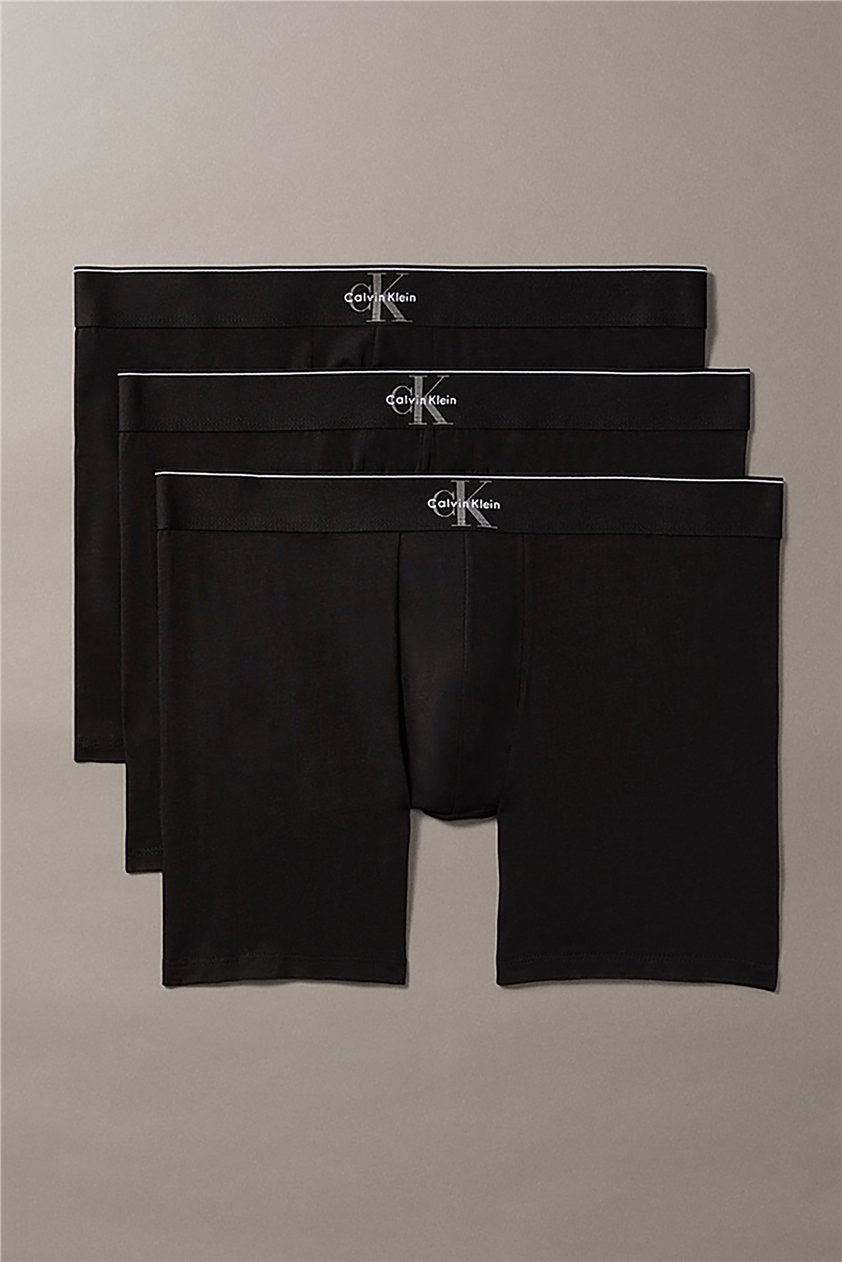 Calvin Klein Boxer Brief 3Pk Erkek 3lü Boxer Siyah