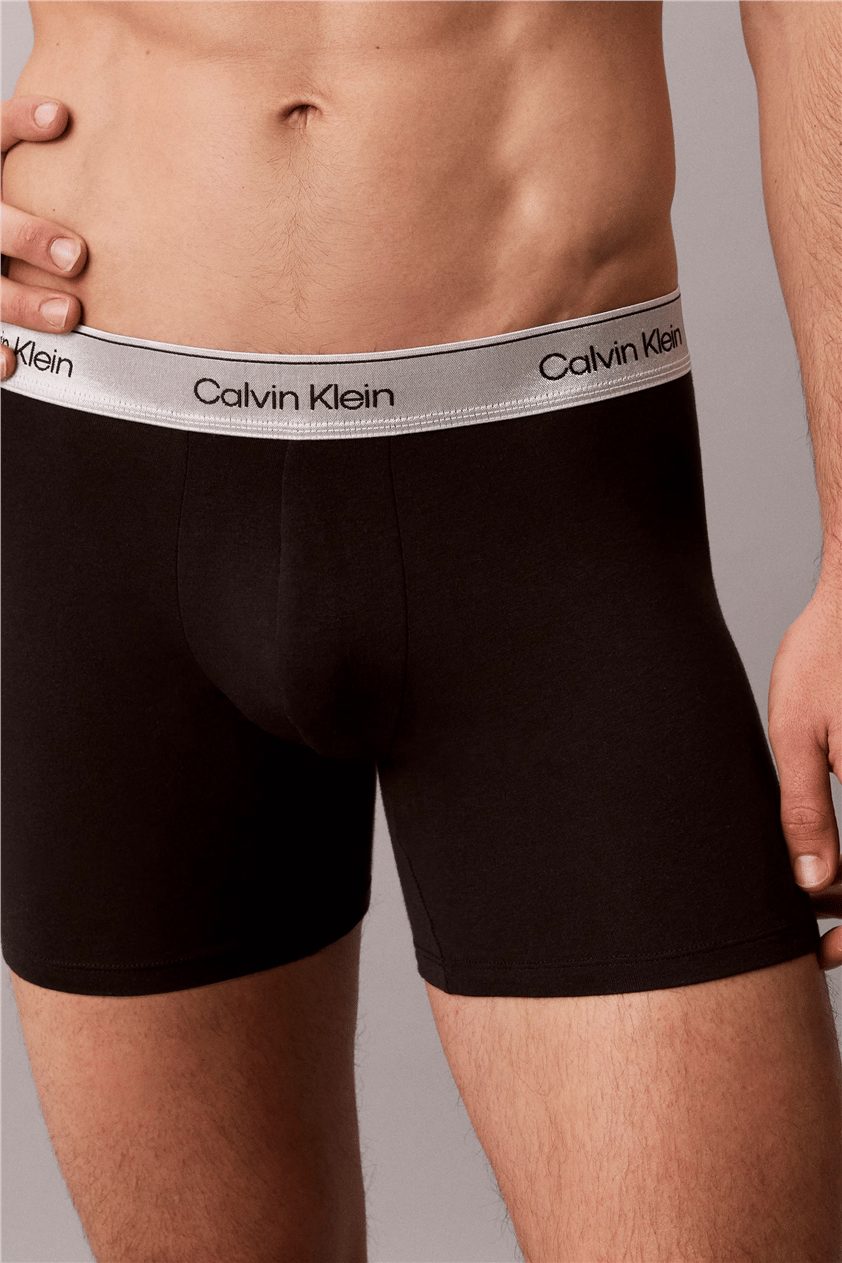 Calvin Klein Boxer Brief 3Pk Erkek 3lü Boxer Gri