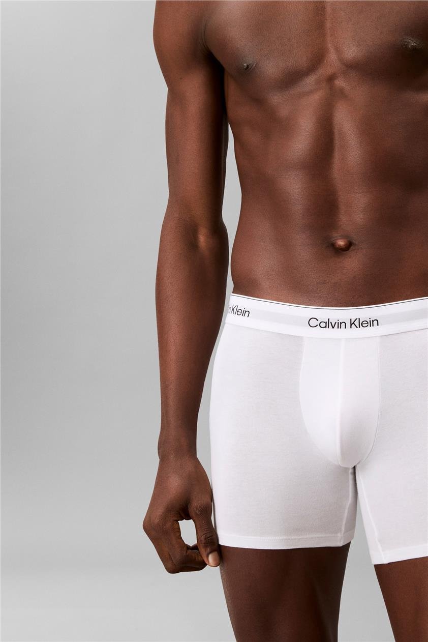 Calvin Klein Boxer Brief 3Pk Erkek 3lü Boxer Beyaz