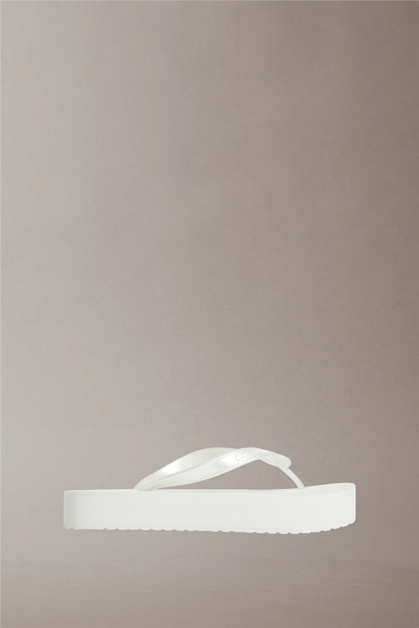 Calvin Klein Flatform Flip Flop M Kadın Terlik Yeşil