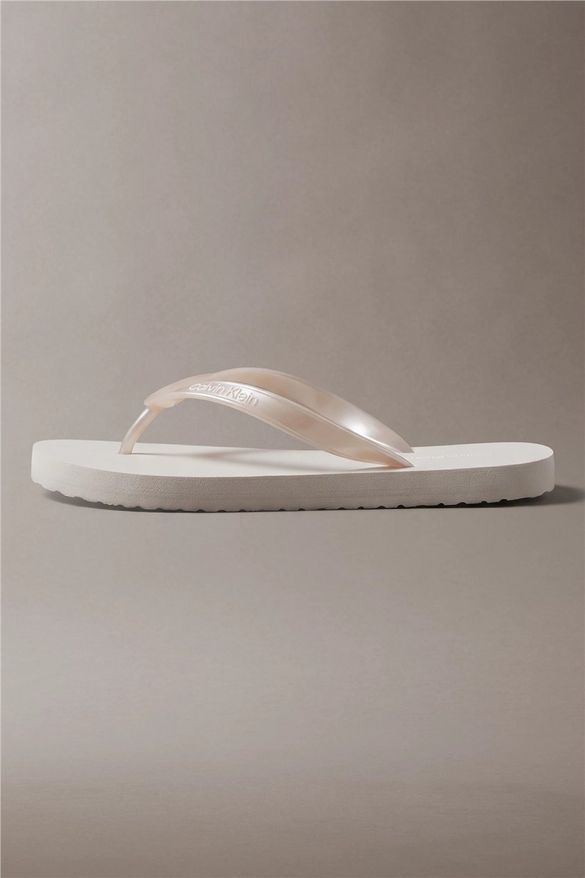 Calvin Klein Flip Flop Tpu Metall Kadın Terlik Gri