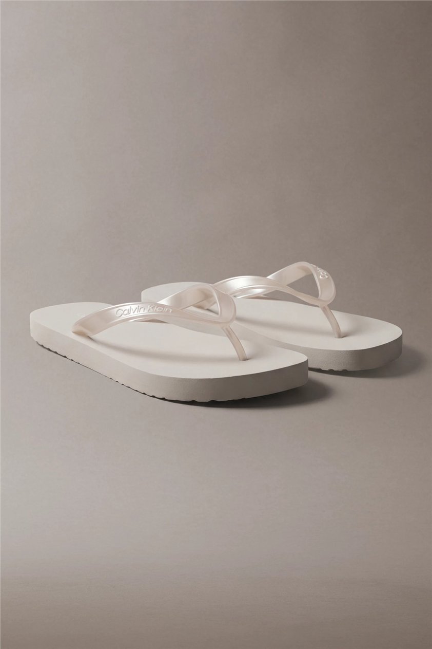 Calvin Klein Flip Flop Tpu Metall Kadın Terlik Gri