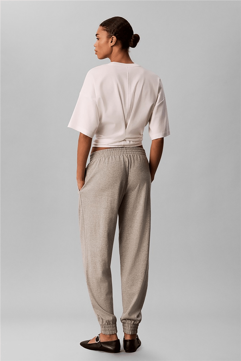 Calvin Klein Heavy Jersey Jogger- Graphic Kadın Pijama Altı Gri