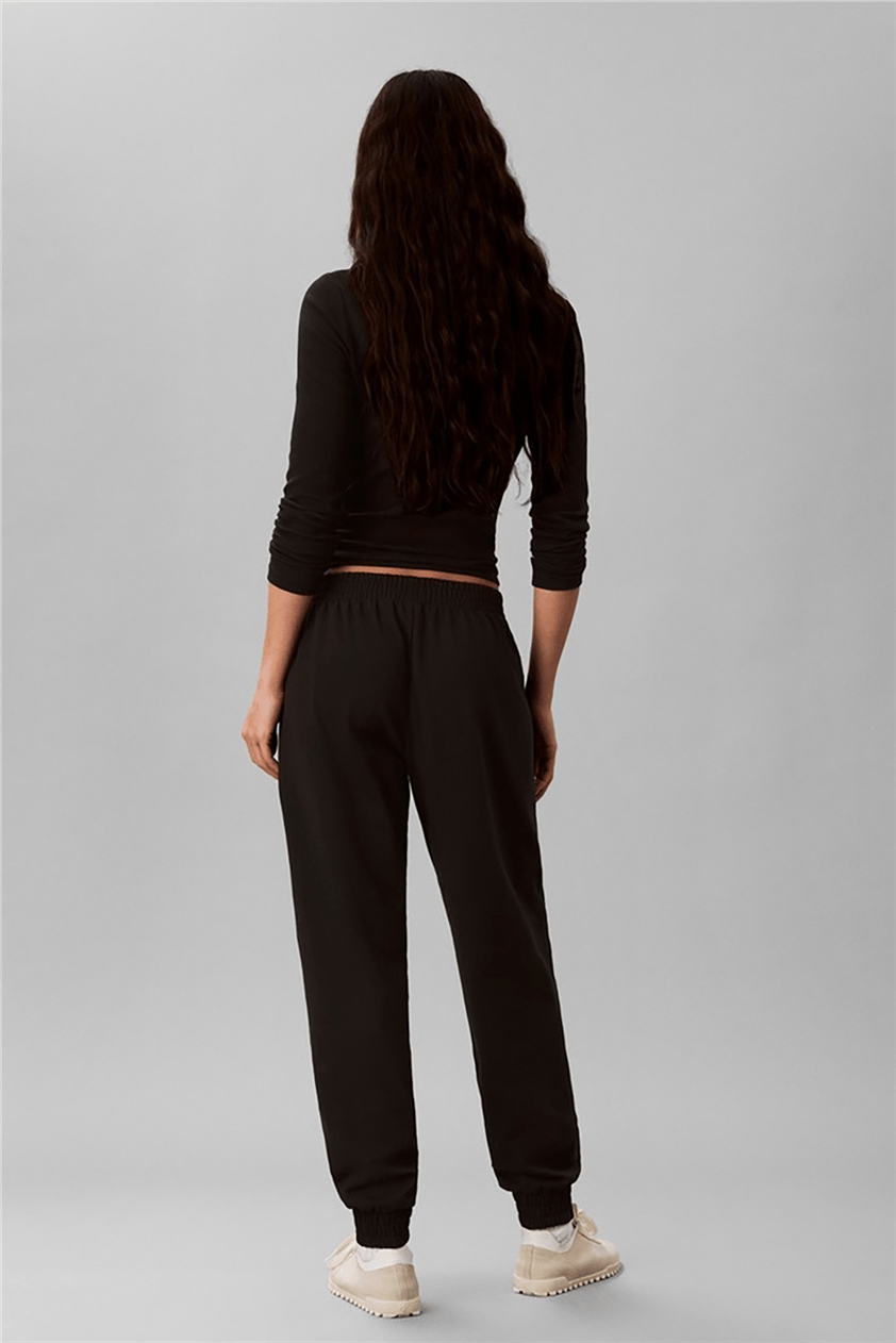 Calvin Klein Heavy Jersey Jogger- Graphic Kadın Pijama Altı Siyah