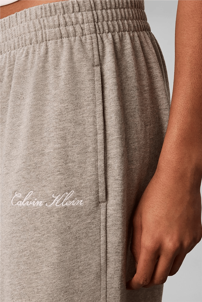 Calvin Klein Heavy Jersey Jogger- Graphic Kadın Pijama Altı Gri