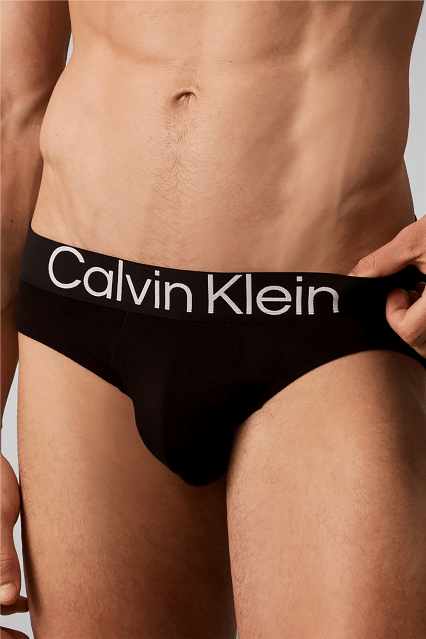 Calvin Klein Hip Brief 3Pk Erkek 3lü Boxer Siyah