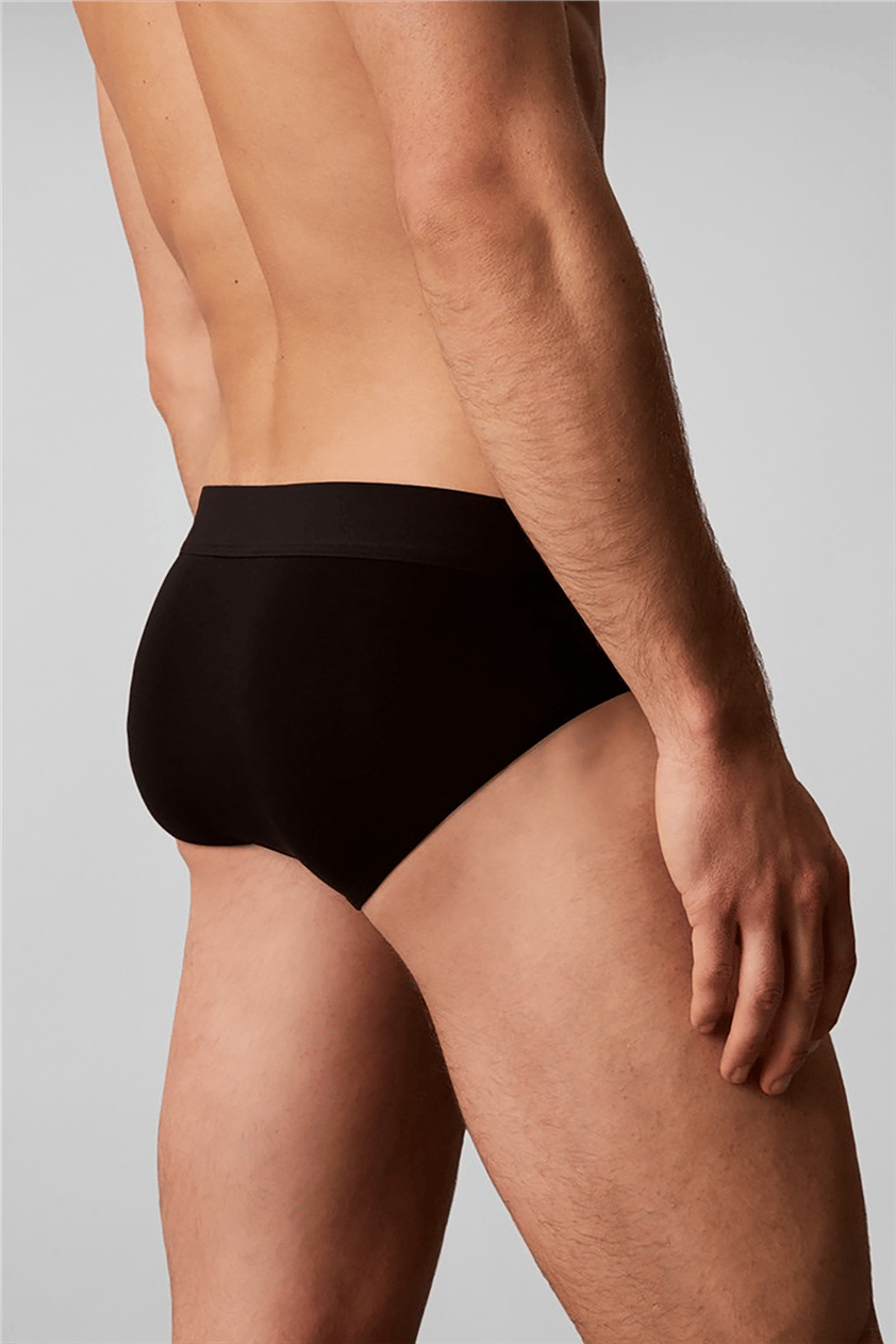 Calvin Klein Hip Brief 3Pk Erkek 3lü Boxer Siyah