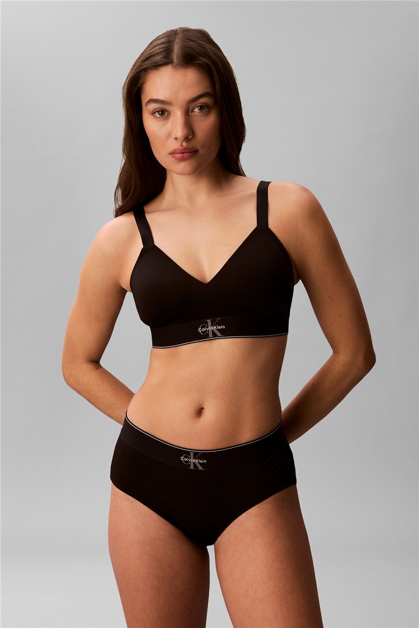 Calvin Klein Lightly Lined Bralette Kadın Sütyen Siyah