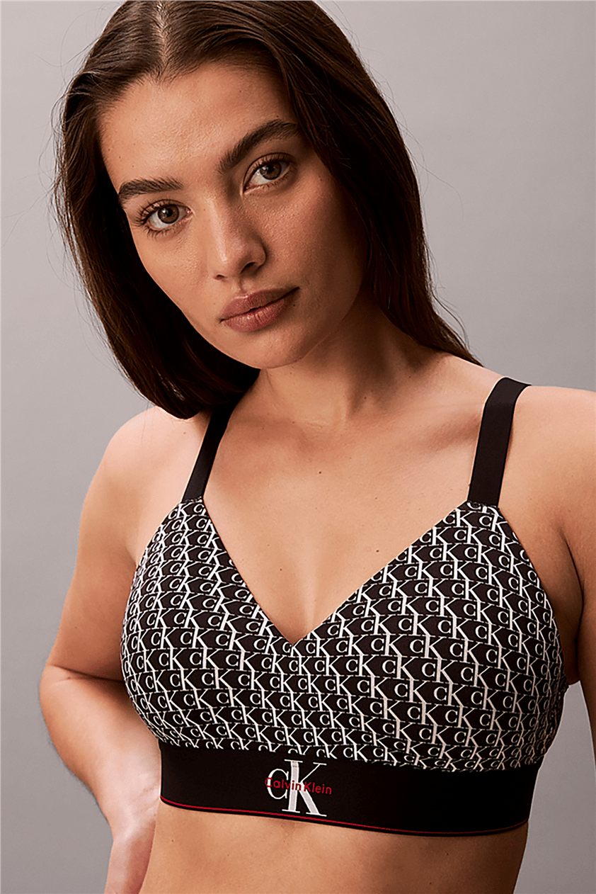 Calvin Klein Lightly Lined Bralet Kadın Sütyen Siyah