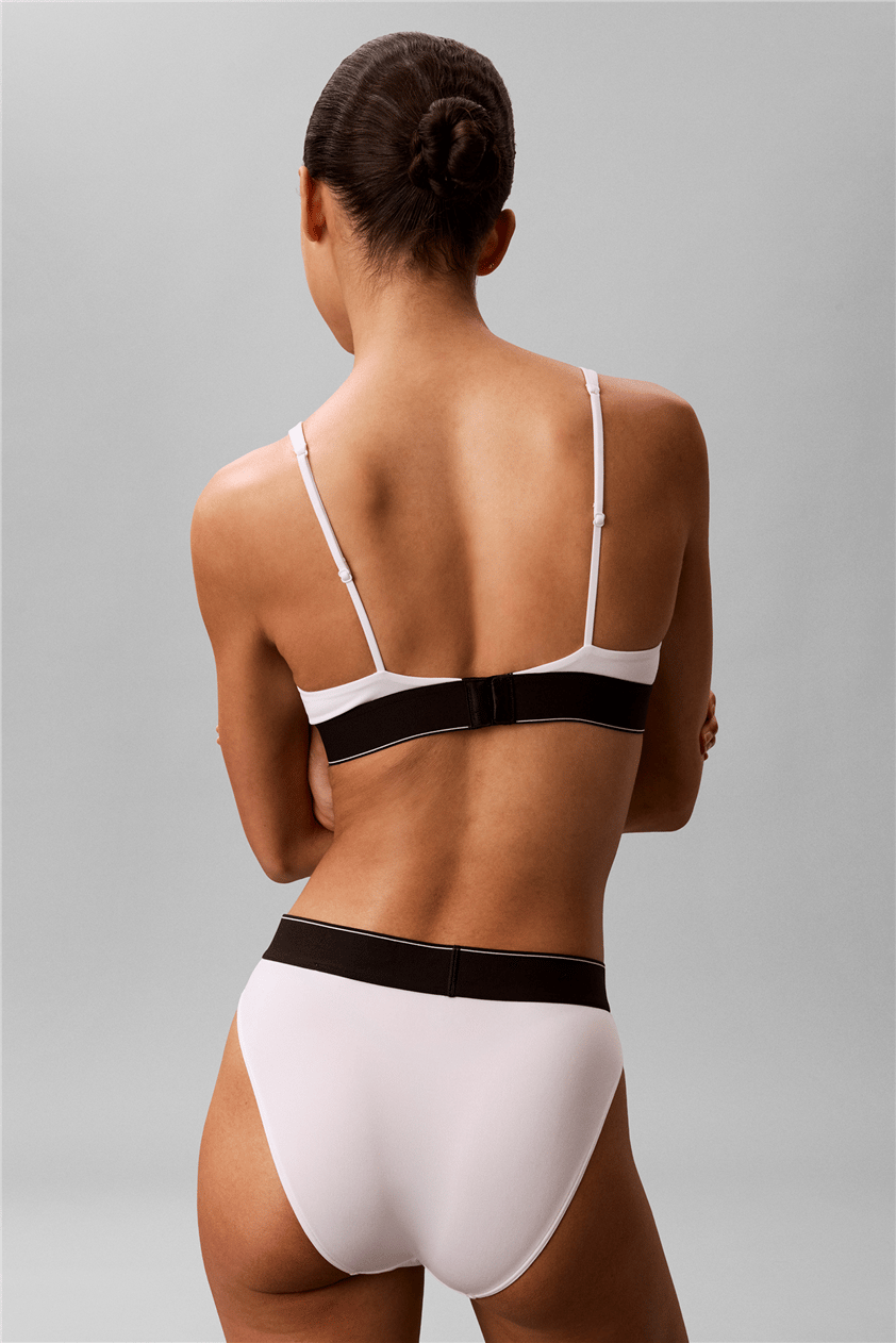 Calvin Klein Lightly Lined Triang Kadın Sütyen Beyaz