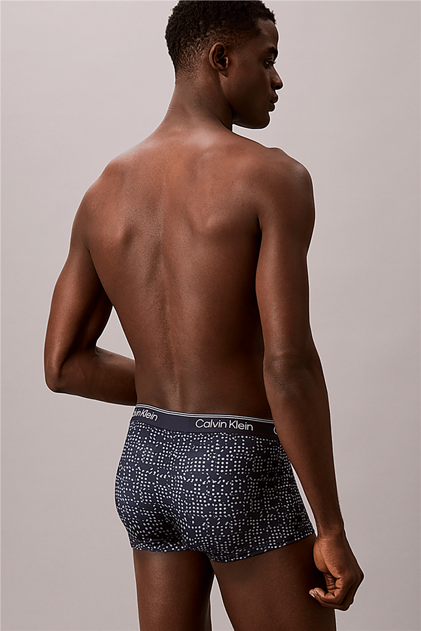 Calvin Klein Low Rise Trunk 3Pk Erkek 3lü Boxer Mavi