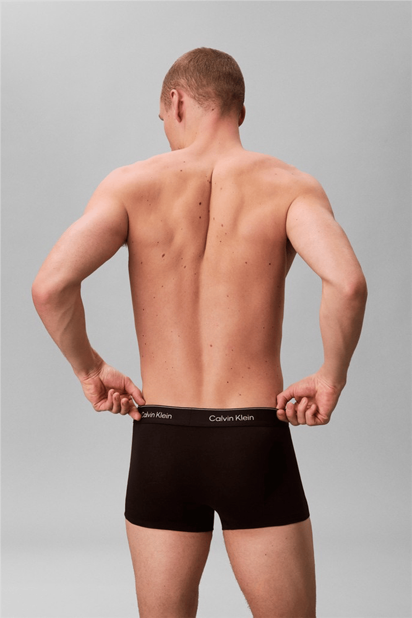 Calvin Klein Low Rise Trunk 3Pk Erkek 3lü Boxer Siyah