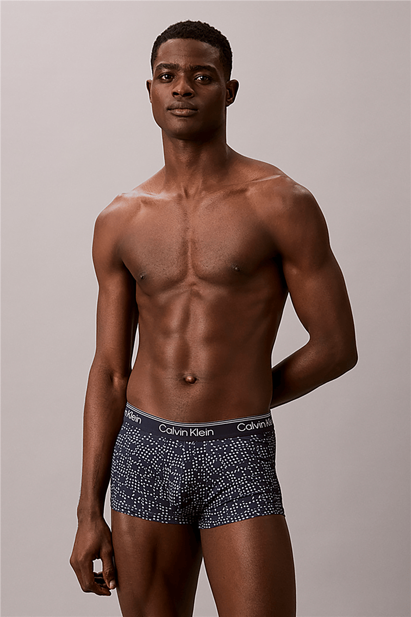 Calvin Klein Low Rise Trunk 3Pk Erkek 3lü Boxer Mavi