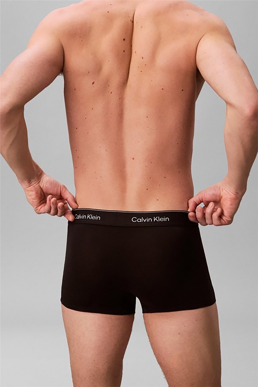 Calvin Klein Low Rise Trunk 3Pk Erkek 3lü Boxer Siyah