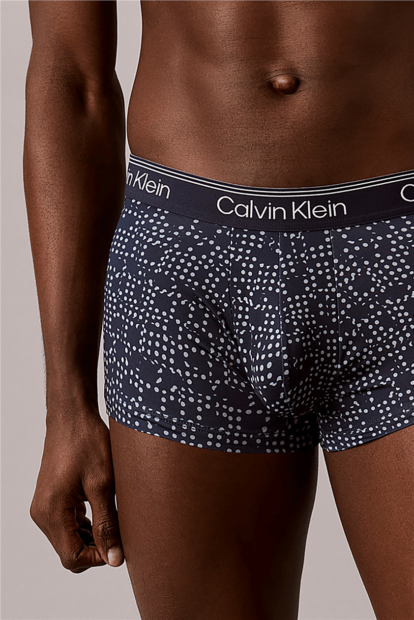 Calvin Klein Low Rise Trunk 3Pk Erkek 3lü Boxer Mavi