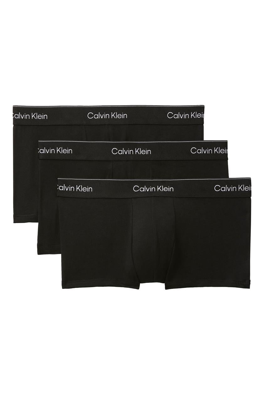 Calvin Klein Low Rise Trunk 3Pk Erkek 3lü Boxer Siyah