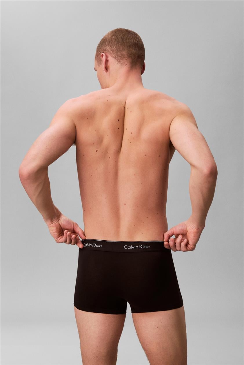 Calvin Klein Low Rise Trunk 3Pk Erkek 3lü Boxer Siyah