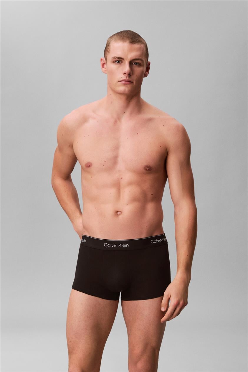 Calvin Klein Low Rise Trunk 3Pk Erkek 3lü Boxer Siyah