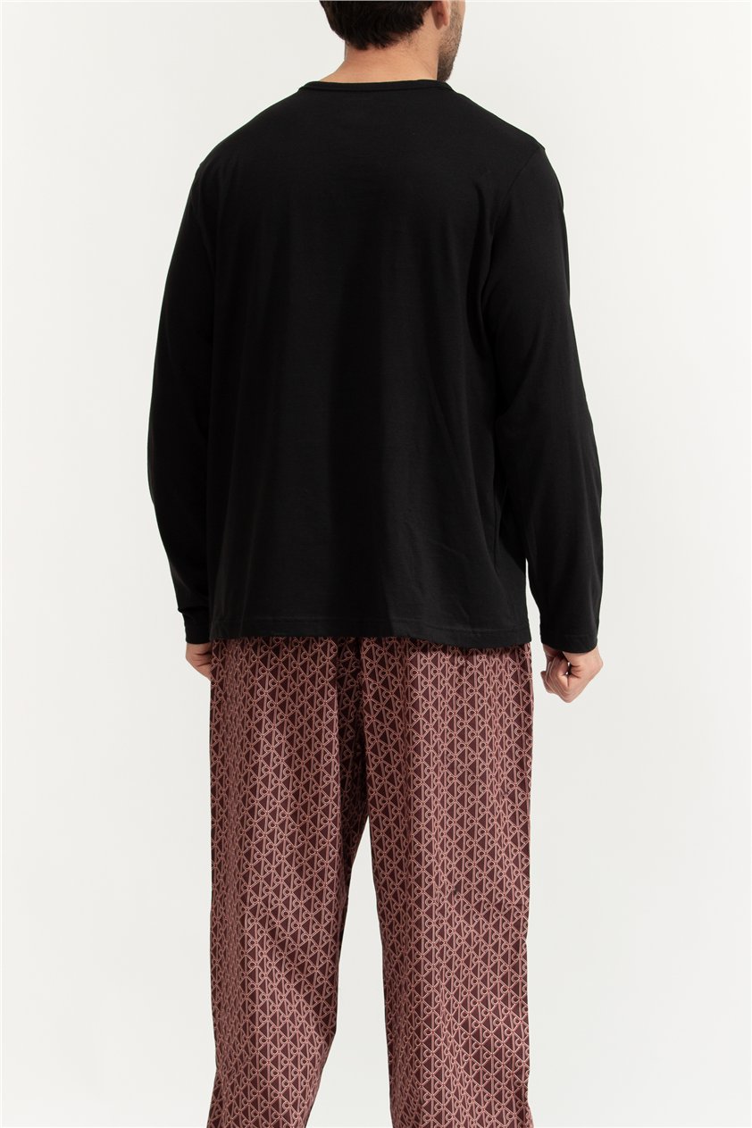 Calvin Klein Ls Tee Pant Set Erkek Pijama Takımı