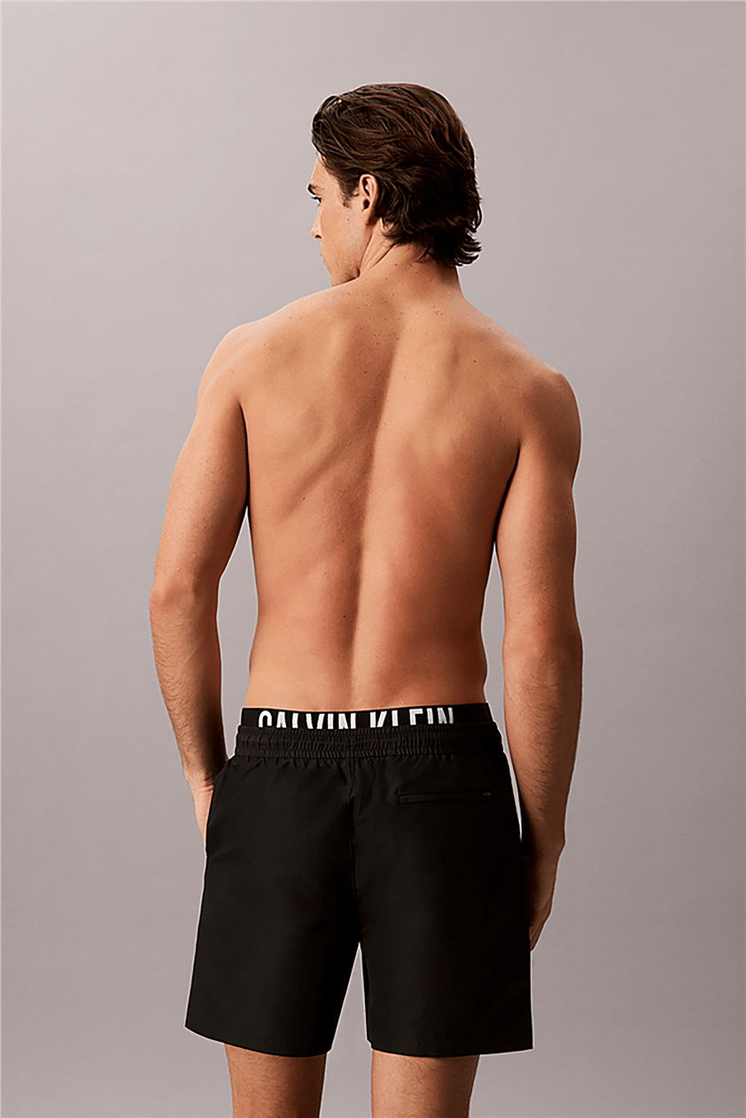 Calvin Klein Medium Drawstring Bo Erkek Şort Mayo Siyah
