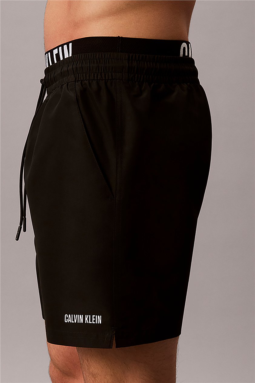 Calvin Klein Medium Drawstring Bo Erkek Şort Mayo Siyah
