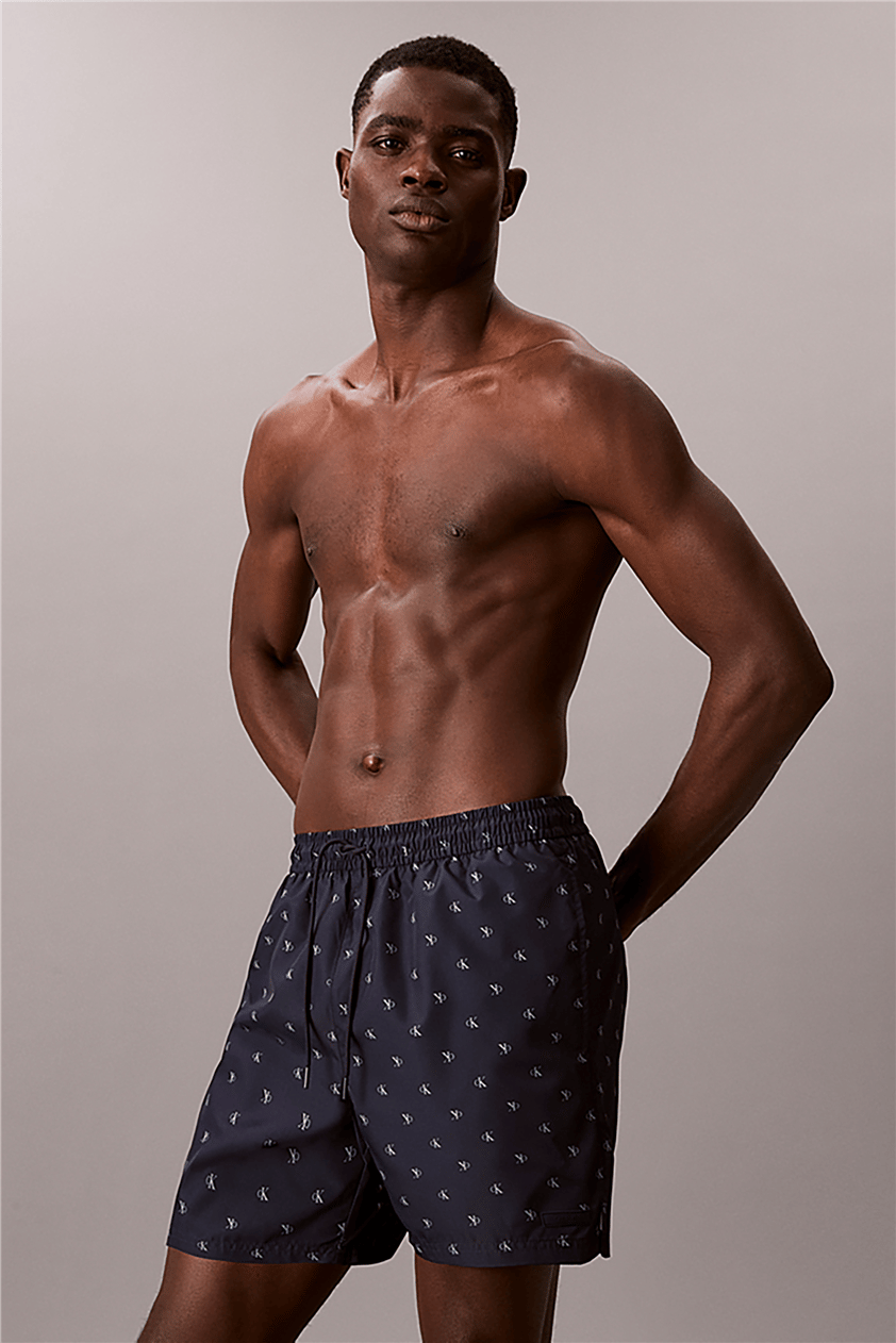 Calvin Klein Medium Drawstring Co Erkek Şort Mayo Mavi
